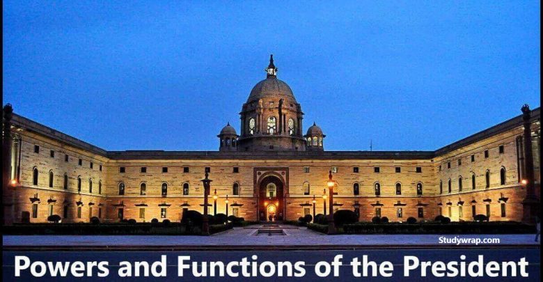powers and Functions of the President of India, Veto power of President, Ordinace making power, Pardoning Power of President, Executive function, legislative powers, Military power, judicial power, diplomatic power etc, Notes on Indian Polity...