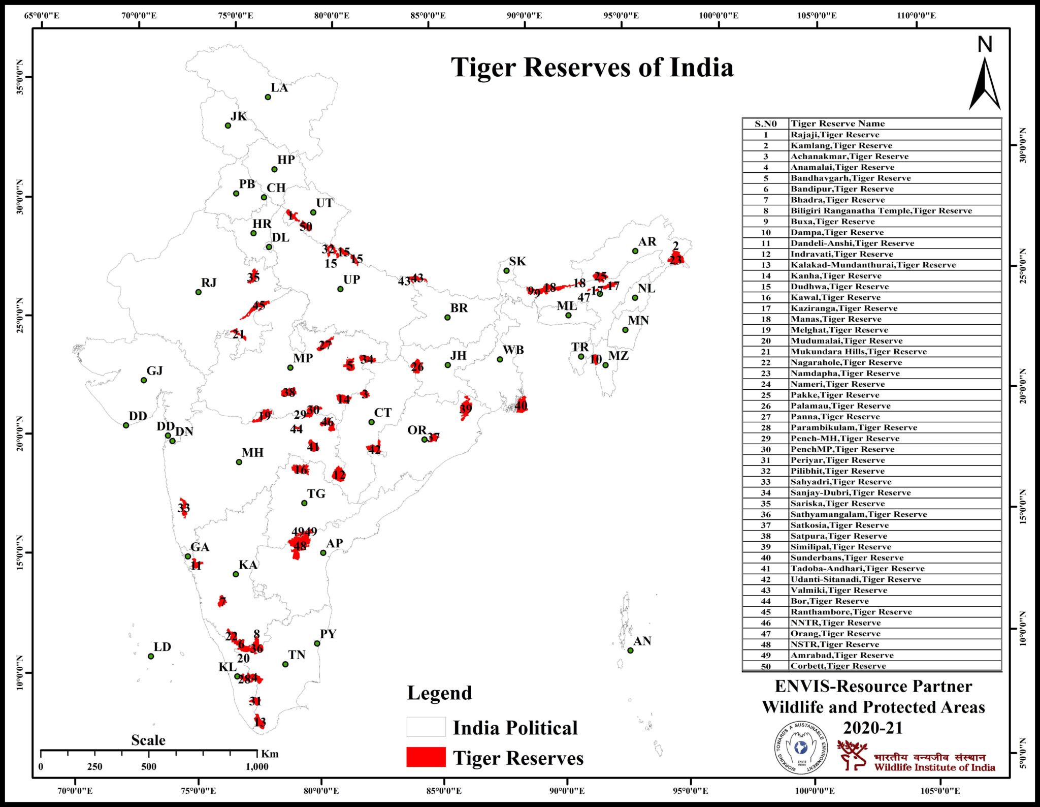 Tiger Reserves In India & Project Tiger - Study Wrap