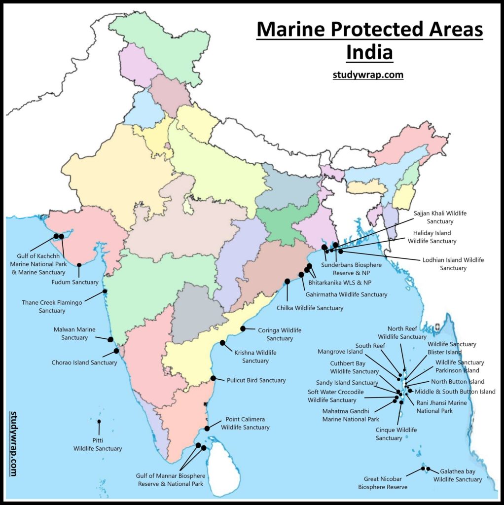 Marine Protected Areas in India (Complete State-wise List) - Study Wrap