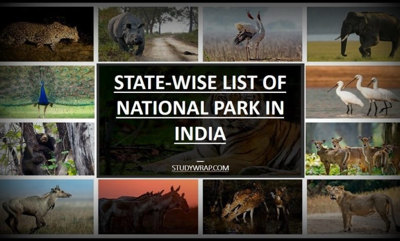 What is National Parks?, Characterstics, Complete Statewise List of National Park in India, Important Flora/Fauna, Rivers in Parks, etc... studywrap.com