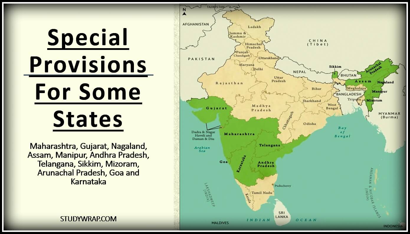 Special Provisions for Some States, Importance, Special Provisions for Maharashtra, Gujarat, Nagaland, Assam, Manipur, Andhra Pradesh, Sikkim