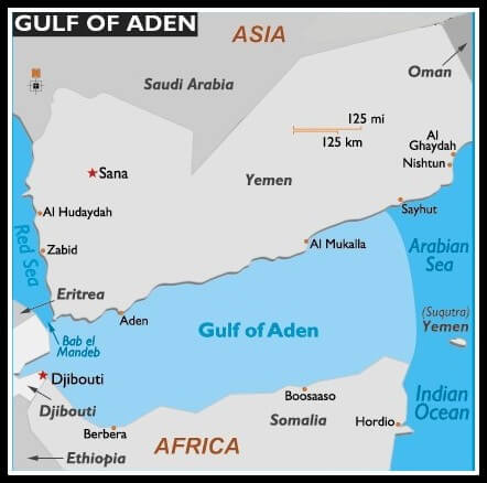 UPSC, World Geography Notes, Gulf of Aden